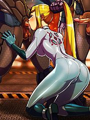 She�s really struggling to take all those cocks inside by Tekuho xxx